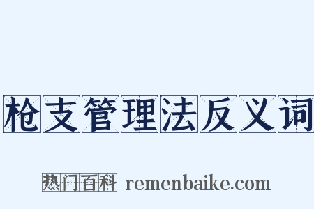 枪支管理法反义词是什么意思的图片